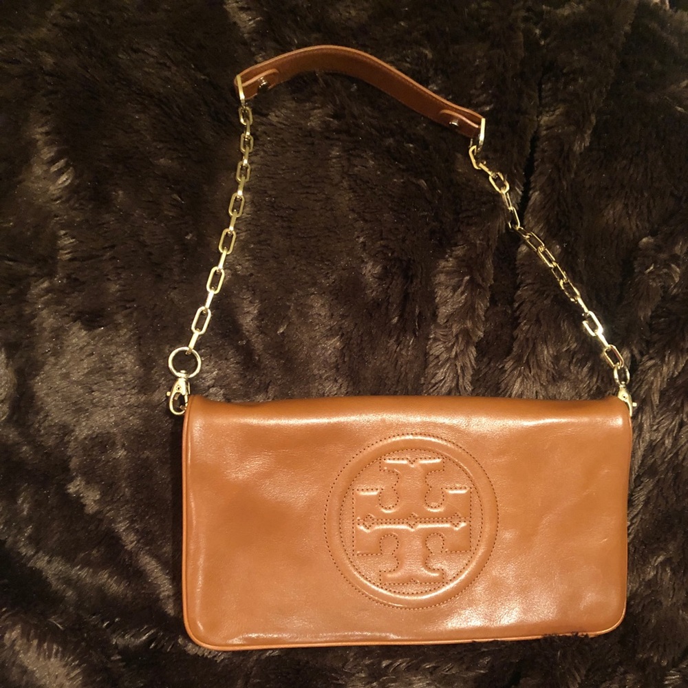 Tory Burch Bombe Reva Leather Purse/Clutch